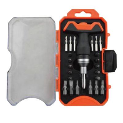 China 23 PC T Home Repair Ratchet Handle Mini Screwdriver Bit Set for sale