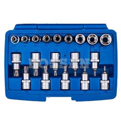 China Car Repair BOSSAN 19 Piece 1/2 Drive STAR Socket and Bit Socket Tool Kit for sale