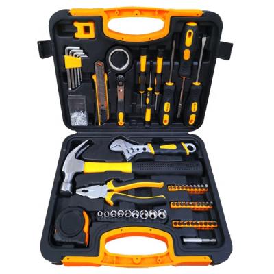 China Household BOSSAN 2019 100 pieces of general tool kit household new design in plastic tool case for sale