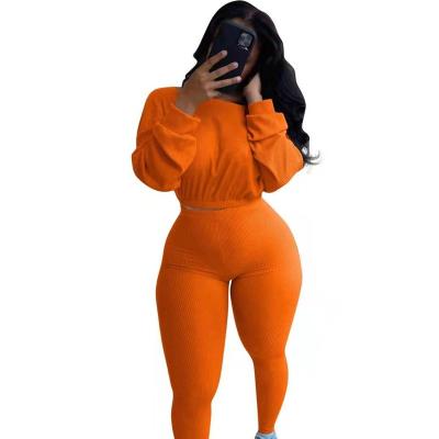 China New Arrivals Women QUICK DRY Clothing Plus Size Loose Solid Color Work Out Sport Two 2 Piece Pants Set For Women for sale