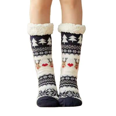 China 2020 Unisex QUICK DRY Fuzzy Fleece Lined Socks Women's Slippers Winter Warm Long Socks for sale