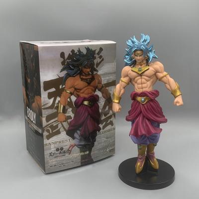 China Broly Blue Figure Hot Selling Anime Dragonball Action Number 20cm Hair Collectable Model Toy for sale