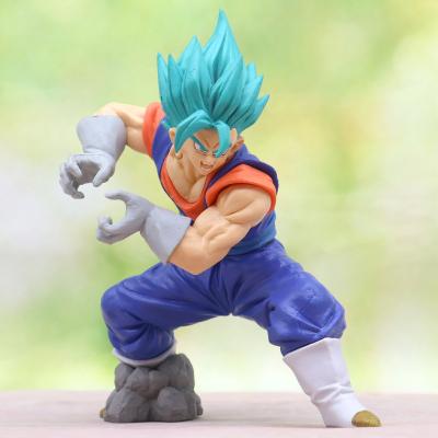 China Fast Delivery Best Selling Japan PVC Action Figures Anime Toy Dragon Z Ball Hair Battle Blue Vegetto Action Number For Desktop Decoration for sale