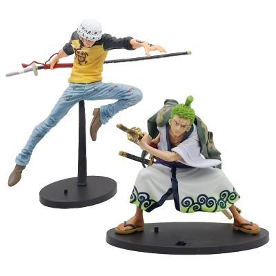 China Japanese Anime Action Figure Fast Delivery Fashion Battle Mode Trafalgar D Water Law Roronoa Zoro One Piece Figures for sale