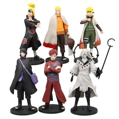 China MODEL TOY New 2nd Generation Action Numbers Japan Character 19cm Narutos Anime Drawings 6 Pieces Set Toys For Collection for sale