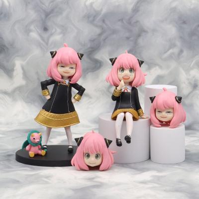 China Fast delivery fashionable productJapanese anime 2 styles Face-changing SPY X FAMILY PVC stock number Anya Forger model for sale