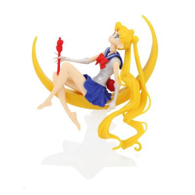 China Sailor Moon Sailor PVC 15cm Pretty Soldier Factory Price Promotion Sale Delivery Model Toy Fast Hot Cheap Anime Figure for sale