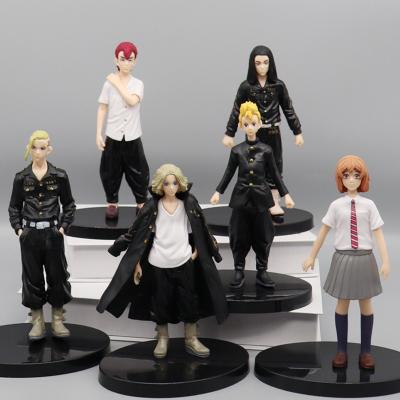 China Fast Delivery 17cm Wholesale Japan Anime PVC Action Figures 6 Styles Tokyo Avengers Figure For Desktop Ornaments for sale