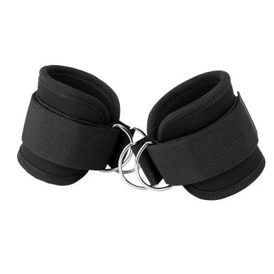 China Gym Fitness Protect Ankle Avoid Injury Workout Machines Gym Cable or Weight Lifting Cable Ankle Straps for sale