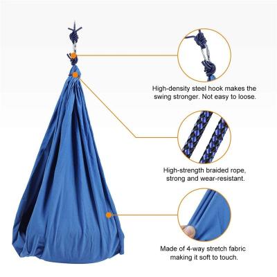 China Family Hammock Factory Price Outdoor Camping Aerial Yoga Flying Yoga Hammock Anti Hanging Swing For Home Gym Fitness for sale