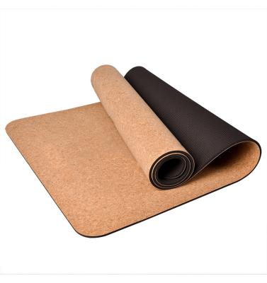 China Yoga Exercises Gym China Best Exercise Custom Fitness Logo Pilates Eco Friendly Cork Printed Yoga Mat for sale