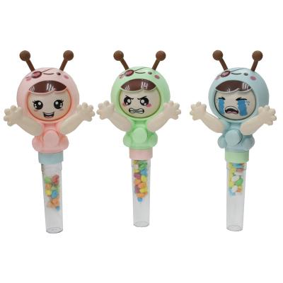 China Capsule Toys Change Face Cute Baby Candy Toys With Rock Scissors Paper Face for sale