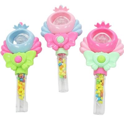 China Cartoon Toys Bling Magic Wand Candy Candy Toys With Light for sale