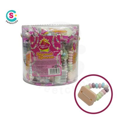 China Kids Gifts 12g*50bag*8bottle Natural Dextrose Fruit Flavors Bracelet Press Candy for sale