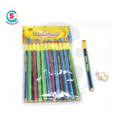 China Natural Shape Press Pencil Compressed Gift 5.5g*12pcs*48bags Kids Candy for sale