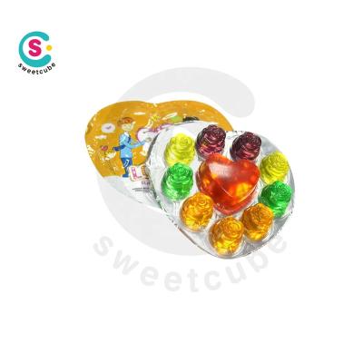 China Natural Lovers Heart Shape Mini Jelly Pudding Mixed Fruit Jelly for sale