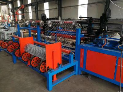 China PLC Panasonic 4000mm Chain Link Fence Making Machine for sale