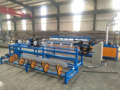 China PLC 3000mm Chain Link Fence Making Machine , Diamond Mesh Wire Making Machine for sale