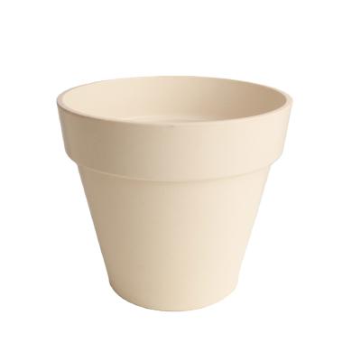 China Durable Custom Durable Biodegradable Green Material Bamboo Fiber Garden Pots For Plant for sale