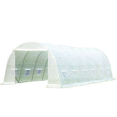 China Window 12 Window Plastic Crawler Poly Garden Crawler Tunnel Crawler Plastic Commercial Greenhouse ECO FRIENDLY Breathable Tunnel Greenhouse for sale