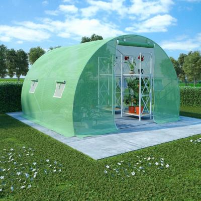 China PE Mesh Fabric Backyard Walk In Mini Small Greenhouse With Steel ECO-FRIENDLY Tube for sale