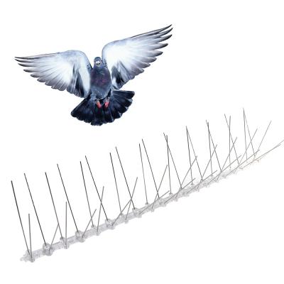 China Sustainable Wholesale Garden Supplies Stainless Steel Anti Bird Nails Birds Control Strips Repellent Spikes for sale