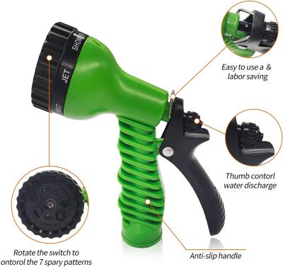 China Variable Flow Controls Garden Watering Tool 7 Function Plastic Garden Spray Gun for sale