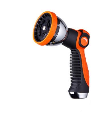 China Variable Flow Control High Pressure Control Adjustable Garden Thumb Metal Spray Gun Hose Watering Nozzle for sale