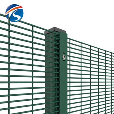 China Easily Assembled Border Security Clear Vision Barrier 358 Anti Climb Security Welded Wire Mesh Fence for sale