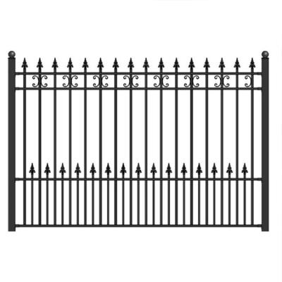 China Easily Assembled Stainless Galvanized Steel Palisade Residential Steel Panel Security Fence Fence for sale