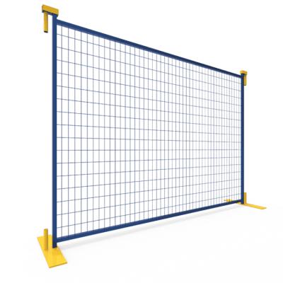 China Easily Assembled Galvanized Construction Canada Outdoor Site 6x9.5 Ft PVC Temporary Fence Security Panels for sale