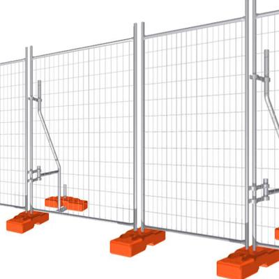 China Easily Assembled Temporary Construction Fence Panels Gig PVC Construction Fence Panels 8 Ft for sale