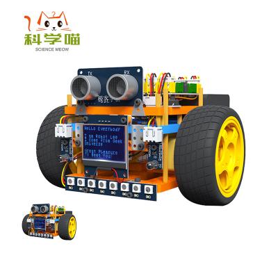 China Smart robot Eco-friendly material toys for kid pragramming robot car Self-developed toys robot kit for sale