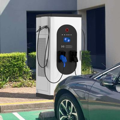 China Commercial Car Charger 120kw EVSE Level 3 ISO15118 Standard 2 CCS DC EV Fast Charging Stations for sale