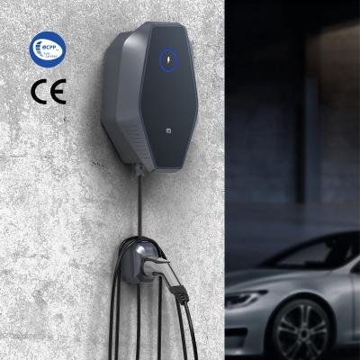 China Type - 2 AC EV Charger Home 40a 11kW Wallbox OEM Ocpp1.6 Charging Station For Electric Cars JY511-11K-OCPP for sale