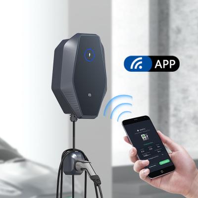 China IEC 62196 11kw 16a wallbox car charging station type -app 2 wall ev charger for electric JY511-11K-APP for sale