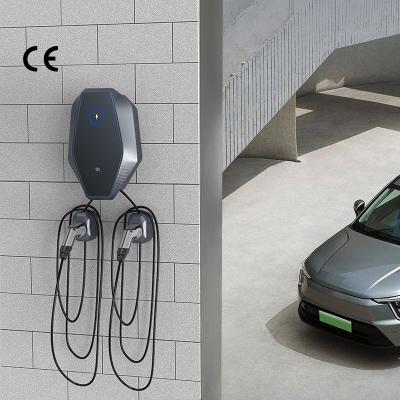 China Commercial AC Home EV Charging AC Home EV Charging Station Fast Type 14kW - wallbox 2 32a Wall Mount Charger for sale