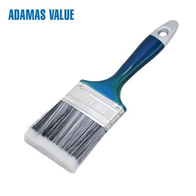 China Blue Handle Wall Paint Brush , No Fading Color Soft Bristle Paint Brush for sale