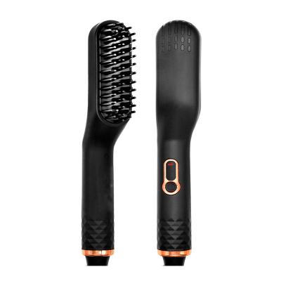 China Other Electric Men's Beard Comb Straight Hair Styling Comb Hair Straightener Heating Fast Beard Straightening for sale