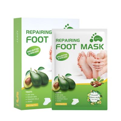 China Salon+Home Beauty Advocate Moisturizing Repair Foot Mask Foot Peeling Skin Care Skin Lavender Foot Mask Moisturizing Exfoliating Foot Masks for sale