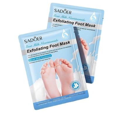 China Beauty Salon+Home Exfoliating Foot Mask Pads For Callus Removal Dead Skin Cracked Heel Treatment Exfoliating Foot Mask for sale