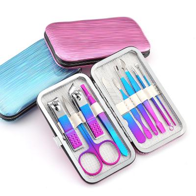 China 7/10 Pcs Set Gradient Nail Clipper Nail Art Tool Set 7PCS 10PCS Nail Clipper Cutter Set For Beauty Salon for sale