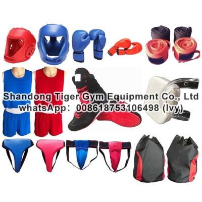 China Boxing protectors boxing helmet / gloves / uniform / shoes / groin guard / nouth guard / hand wrap / Protective Backpack for sale