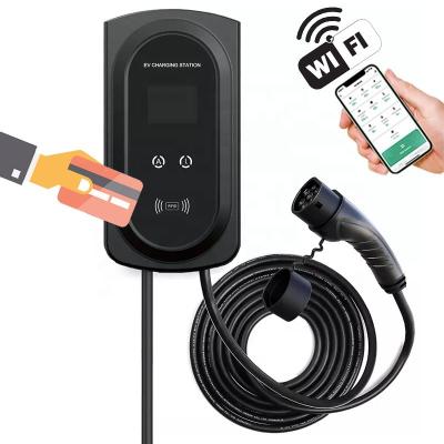 China 32A 22kWh AC EV Charger Level 2 EV Car Charging Station Type - 2 22KW EV Car Charging Point For VW Volkswagen ID6 ID5 ID4 5 4 G2 ID 6 for sale