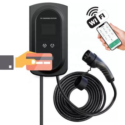 China Wholesale Electric Vehicle Charging Station Level 2 Electric Car EV Charging Station Type - 2 Wall Charger Box Level2 7KW 11KW 22KW EVSE Wallbox EV Charging Station for sale