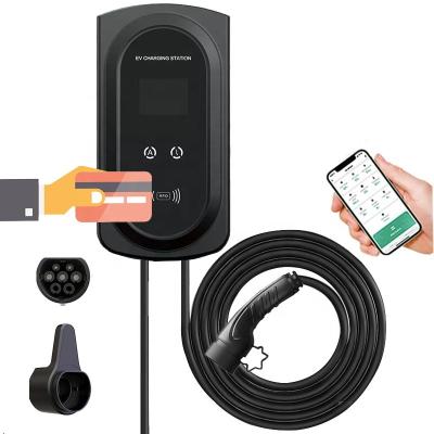 China 22KW EV Fast Charger Point Type - 2 EVSE 11KW Level2 Wallbox 7KW AC EV Charger Station RFID For VW ID4 ID5 ID6 Volkswagen 5 6 X8s ID 4 for sale