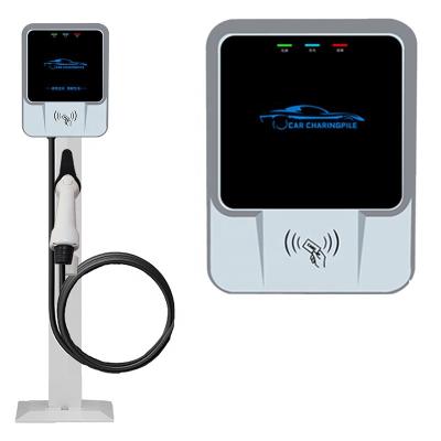 China 32A Electric Car Charging Station Chargepoint Level2 Single Phase AC EV Home Charger Type - 2 GBT 32A 7KW Car EV Wall Charger 7 7 KW Q2 for sale