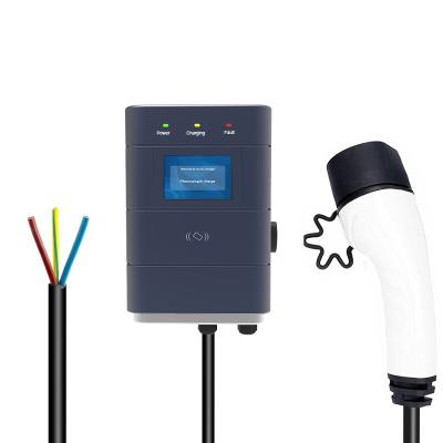 China 2022 New Arrival Level 2 Electric Charging Station RFID EVSE Wallbox 7KW 32A 220V GBT AC EV Charger Type - 2 For VW ID4 ID6 5 6 Z3 ID 4 for sale