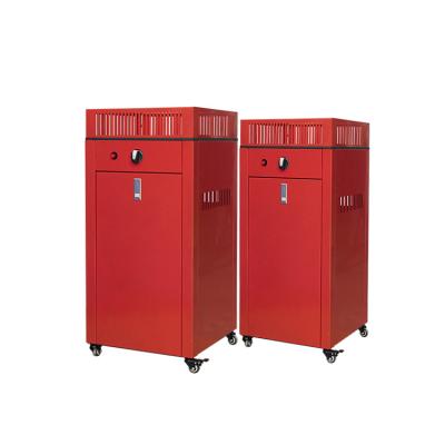 China Stored Clear Tempered Square Gas Fire Mine 9.5KW CE Approved LPG Indoor Home Use Catalytic Gas Movable Cabinet Heater With ODS for sale