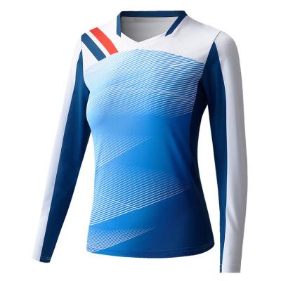 China Shirts & Complete Quick-drying and breathable women's tennis clothes badminton clothes OEM sports ease leisure tennis wear for women sportswear for sale